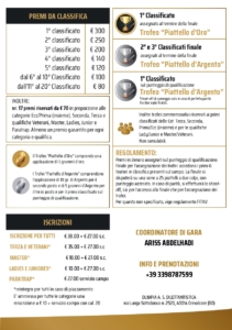 piattello d'oro 2026 programma gara